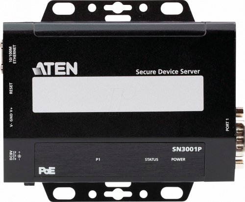 Servidor de dispositivos, 1 RJ45, 1 RS-232, PoE