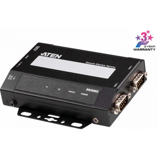 Servidor de dispositivos, 1 RJ45, 2 RS-232