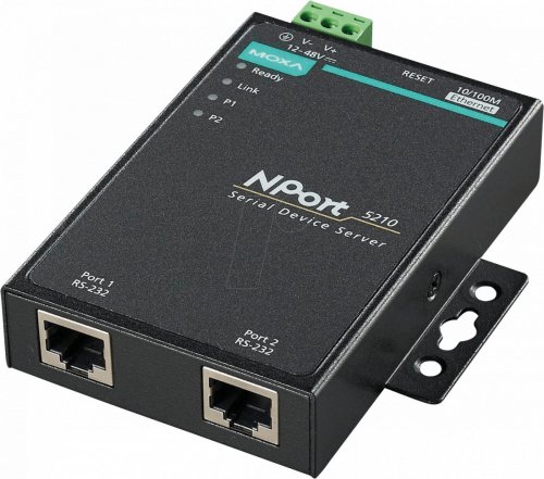 Servidor de dispositivos, 1 RJ45, 2 RS-232, RJ45