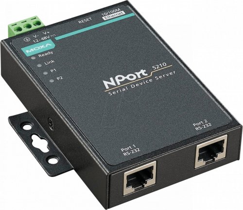Servidor de dispositivos, 1 RJ45, 2 RS-232, RJ45