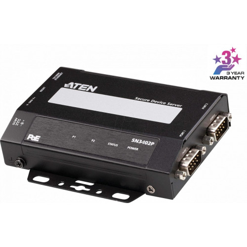 Servidor de dispositivos, PoE, 1 RJ45, 2 RS-232 / 422 / 485