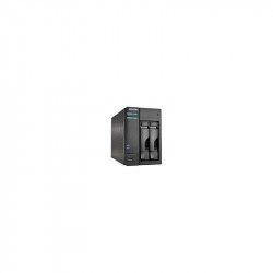 Servidor NAS Asustor 2 bahías Intel Atom Dual-Core 2.13GHz 1GB DDR3 RAID Hot-Swap Virtualización AS-602T