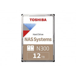 Servidor NAS - N300 TOSHIBA, HDD, 12 TB, 6 Gbit/s Plata
