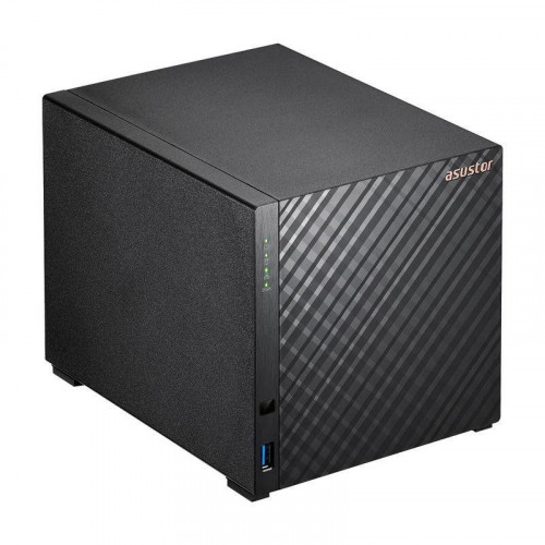 Servidor NAS torre ASUSTOR 4 bahías, sin discos, 1 GB DDR4, Realtek RTD1619B, 2.5GbE, transcodificación 4K, USB 3.2