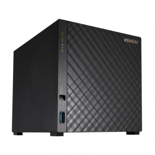Servidor NAS torre ASUSTOR 4 bahías, sin discos, 1 GB DDR4, Realtek RTD1619B, 2.5GbE, transcodificación 4K, USB 3.2