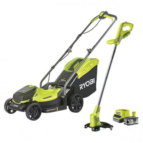 Set cortacésped de batería RLM1833BLT1825M con desbrozadora a batería