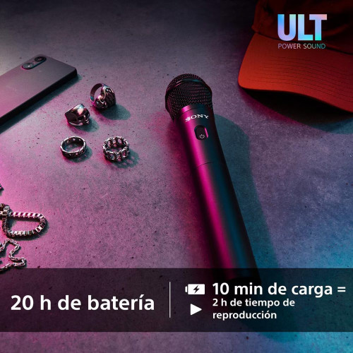 Set de 2 micrófonos inalámbricos negros y receptor Sony ULTMIC1 Negro