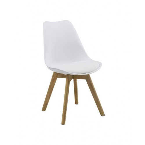 Set de 2 sillas Dima Blanco / Natural