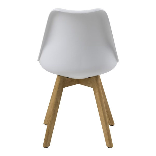 Set de 2 sillas Dima Blanco / Natural