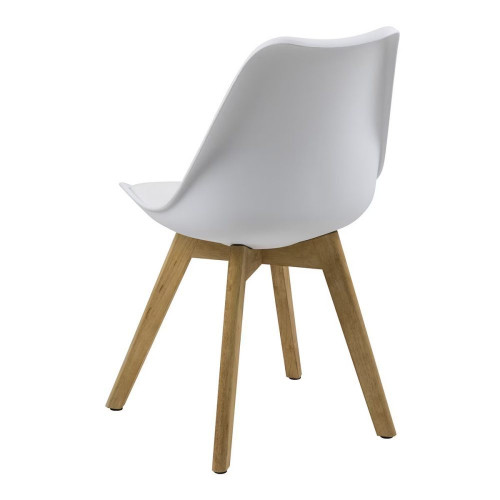 Set de 2 sillas Dima Blanco / Natural