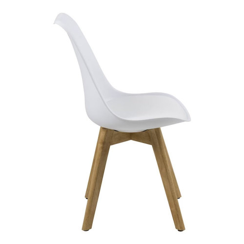 Set de 2 sillas Dima Blanco / Natural