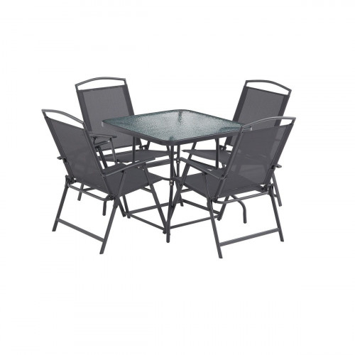 Set de comedor NATERIAL Napoli de acero para 4 personas