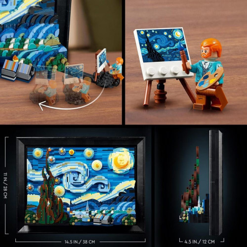 Set de Construcción Vincent van Gogh: La Noche Estrellada Edición Limitada MoMA y LEGO Ideas - 21333