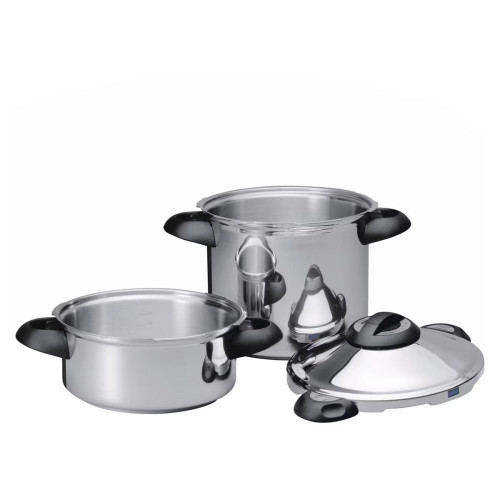 Set de olla express 8L + cuerpo de 4L Top Kuhn Rikon Acero