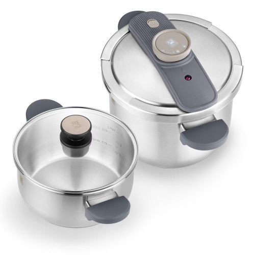 Set de ollas rápidas 4L + 7L Emotion Bra Acero