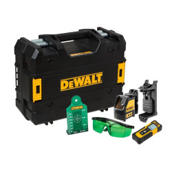 Set Dewalt láser DW088CG + Medidor DWHT77100 + Maletín Dewalt DW0887100-1