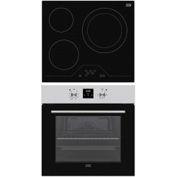 Set Horno + Vitrocerámica New Pol NVH3Z8P negro/inox