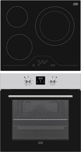 Set Horno + Vitrocerámica New Pol NVH3Z8P negro/inox
