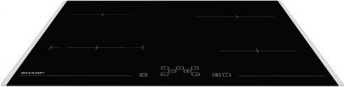 Sharp Vitrocerámica 59cm 4 fuegos 1800w negro kh6v08ft0k