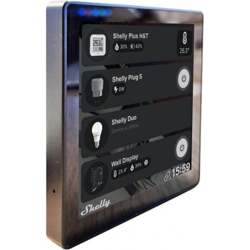 Shelly Wall Display Android Black