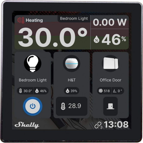 Shelly Wall Display Android Black
