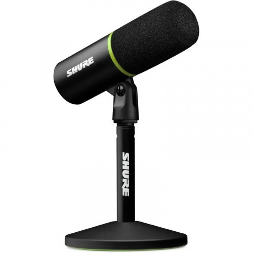 Shure MV6 Micrófono Condensador USB para Podcast Grabación y Streaming Negro