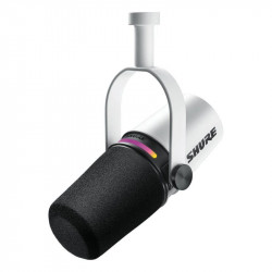 Shure MV7+ Micrófono Dinámico USB/XLR para Podcast Streaming Blanco