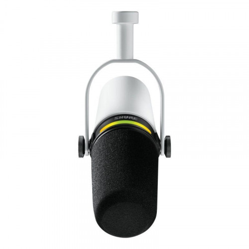 Shure MV7+ Micrófono Dinámico USB/XLR para Podcast Streaming Blanco