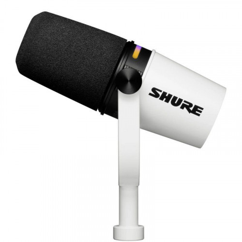 Shure MV7+ Micrófono Dinámico USB/XLR para Podcast Streaming Blanco