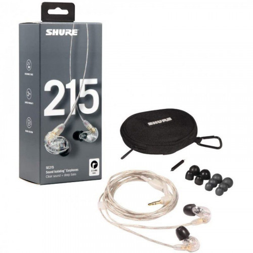 Shure SE215 Pro Auriculares Profesionales Intraurales Transparentes