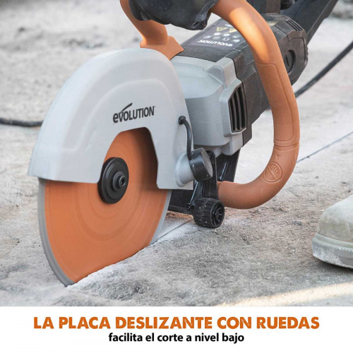 Sierra de Hormigón Eléctrica R255DCT Evolution de 255mm con Hoja de Diamante Premium