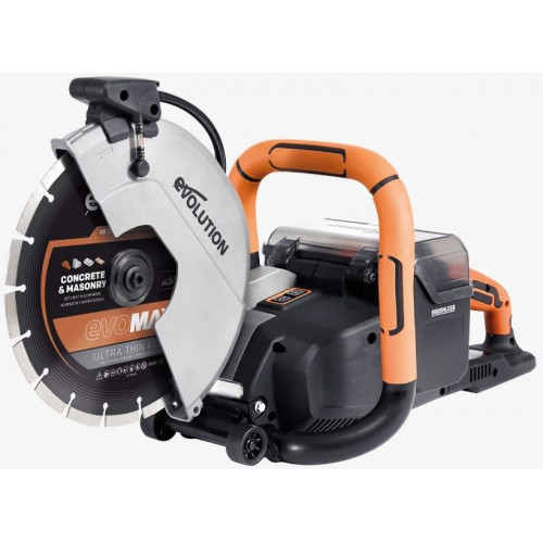 Sierra de hormigón inalámbrica R260DCT-Li de 260 mm con supresión automática de polvo por agua y disco diamantado premium de corte ultrafino sin batería