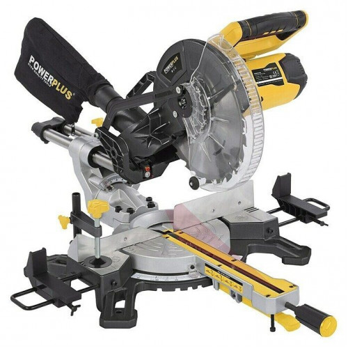 Sierra ingletadora telescópica POWX075730S