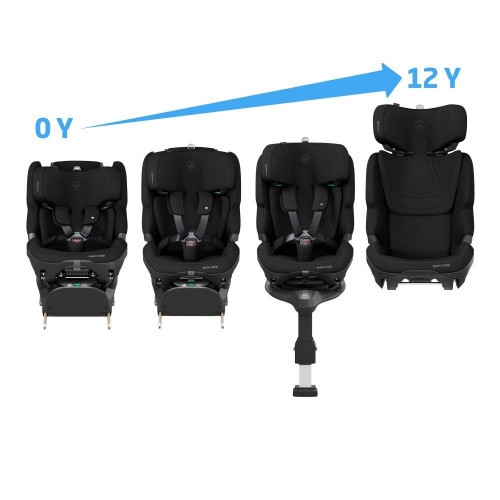 Silla de auto Maxi-Cosi PEARL XL SLIDE PRO, 61-150cm, 0meses-12años, <36Kg Negro