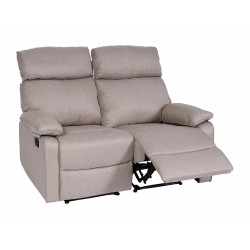 Silla de cine de 2 plazas MCW-L93,  gris-marrón
