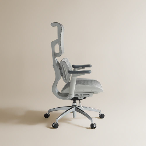 Silla de escritorio con refuerzo lumbar Boston EuroVolter Gris