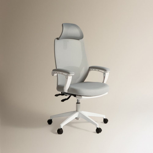 Silla de escritorio con reposapiés Flora EuroVolter Gris