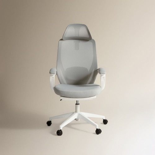 Silla de escritorio con reposapiés Flora EuroVolter Gris