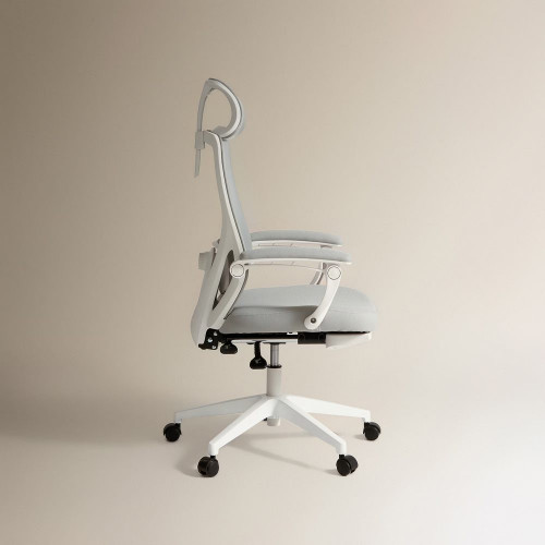 Silla de escritorio con reposapiés Flora EuroVolter Gris
