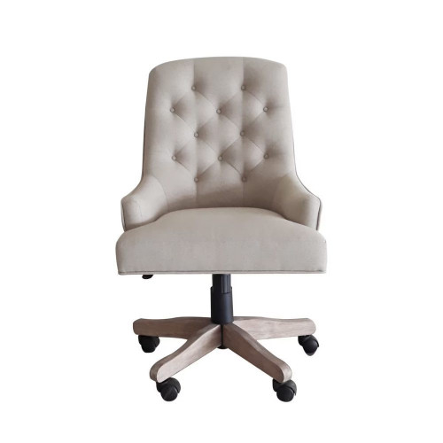 Silla de escritorio con ruedas Marcelle EuroVolter Beige