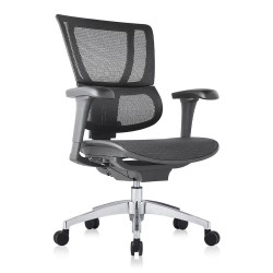 Silla de escritorio con ruedas y giratoria New Brain EuroVolter Negro