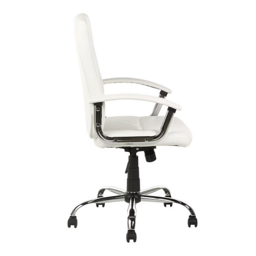 Silla de escritorio con ruedas y giratoria Tea EuroVolter Blanco