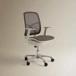 Silla de escritorio con ruedas y giratoria YS EuroVolter Gris