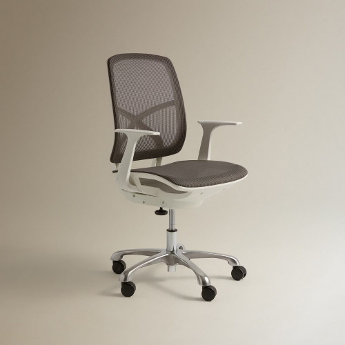 Silla de escritorio con ruedas y giratoria YS EuroVolter Gris