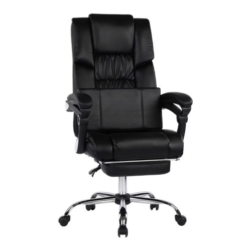 Silla de escritorio en símil piel Max EuroVolter Negro