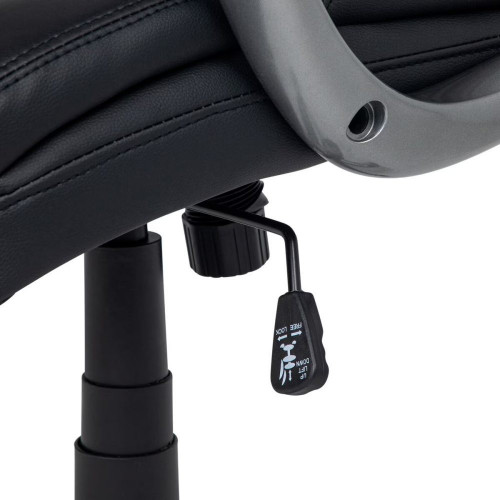 Silla de escritorio en símil piel Sandro Basics EuroVolter Negro