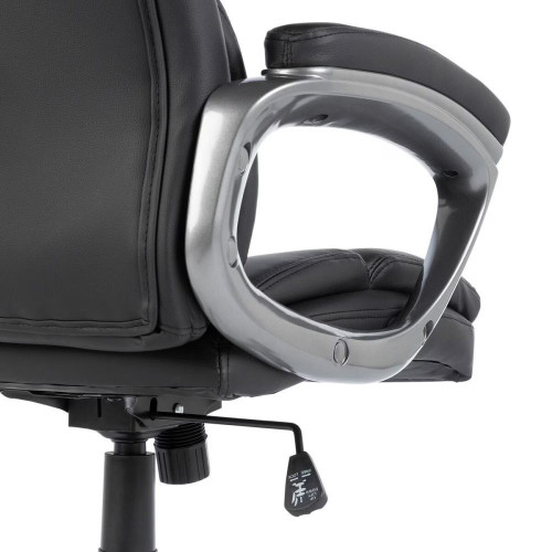 Silla de escritorio en símil piel Sandro Basics EuroVolter Negro