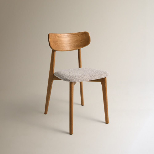 Silla de madera de roble Babylon Natural