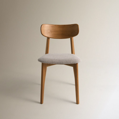 Silla de madera de roble Babylon Natural