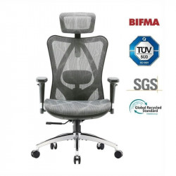 Silla ergonómica Sihoo M57 con soporte lumbar ajustable y reposabrazos 3D, malla transpirable